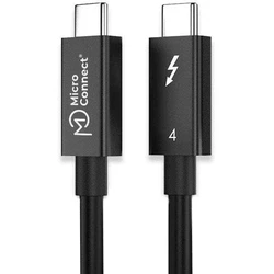 MicroConnect Premium Thunderbolt 4 καλώδιο USB-C αρσενικό 3m 240W Μαύρο (TB4030)