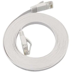 Microconnect Flat U/UTP Cat.6a (Gigabit) Καλώδιο Δικτύου Ethernet 1m Λευκό