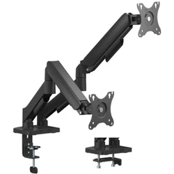 eSTUFF Βάση Γραφείου για 2 Οθόνες με Βραχίονα (GLB227012)