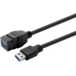 Vivolink Keystone USB 3.0 A-θηλυκό σε USB 3.0 A-αρσενικό (Μαύρο)