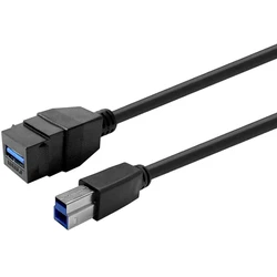 Vivolink Keystone Μαύρο USB 3.0 A θηλυκό σε USB 3.0 B αρσενικό