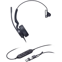 Yealink VOIP Headset UH44 Mono Teams USB-C/A