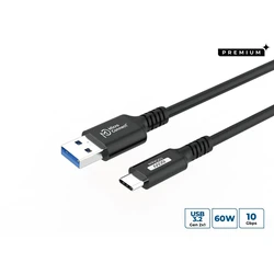 Premium USB-C σε USB-A καλώδιο 60W 0.15m - MicroConnect