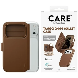 CARE by PanzerGlass Tango 2‑in‑1 Θήκη Πορτοφόλι Καφέ με MagSafe για iPhone 18 Pro / 17 Pro