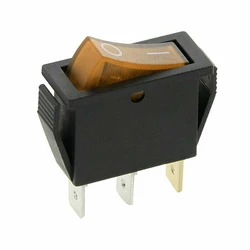Default DM On Off illuminated switch 20A 12V Orange