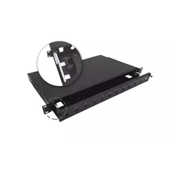 A-LAN Patch Panel for Rack 1U 19-inch, 12x SC, Black (MPN: FOP-1U-12SCS-C-P, SKU: SZAAANPAN0026)