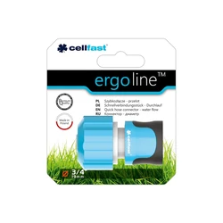 Cellfast 53-135 3/4" ERGO Watering Connector 19 mm Grey