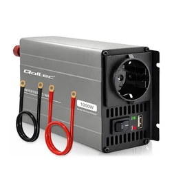 Qoltec MS Wave - Μετατροπέας 12V σε 230V (500W / 1000W peak) με USB