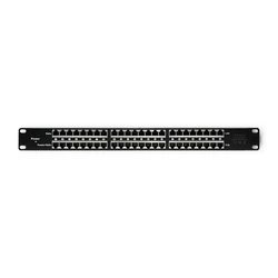 Qoltec 24-Port Patch Panel Black (Model 54477)