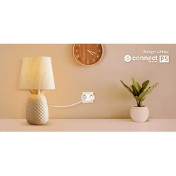 Kruger&Matz Smart WiFi Power Strip 2 Outlets Connect P5 White Tuya
