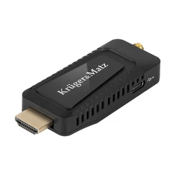 Kruger & Matz Mini Tuner DVB-T2 H.265 KM9998 - Digital Receiver MPEG-4 HDMI / USB