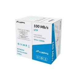 Lanberg LAN UTP Cable Cat5e 100Mb/s 305m CCA Grey (LCU5-10CC-0305-S)