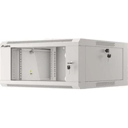LANBERG 19" επιτοίχια θήκη RACK 4U 600mm γρήγορης τοποθέτησης γκρι (WFFA-5604-10S)