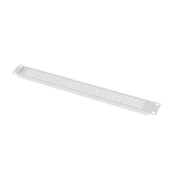 LANBERG 19" Perforated Blind Panel 1U Gray - AK-1411-S