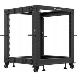 LANBERG Open Rack 12U 600x600-1100 ρυθμιζόμενο μαύρο