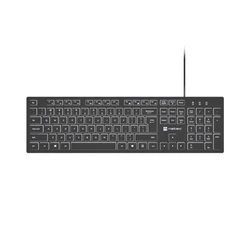 Natec Keyboard Herring Glow Us White Backlight NKL 2342