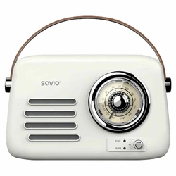 Savio RS-02 Portable Radio with Bluetooth White