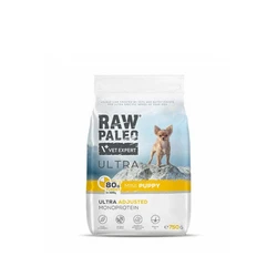 VetExpert Raw Paleo 0.75kg Dry Grain-free & Gluten-free Food for Small Breed Puppies with Turkey