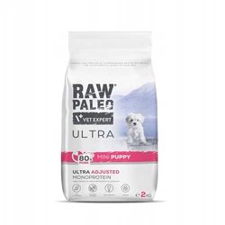 VetExpert Raw Paleo 2kg Dry Food for Small Breed Puppies with Pork