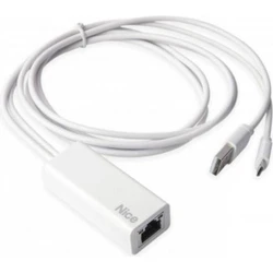 Nice Cable Connector Yubii HC3L HubNetworkLink USB-A σε Micro-USB με Ethernet - Λευκό