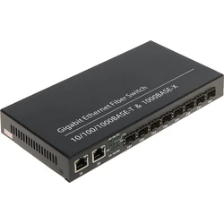 Delta EXPERT-SFP-8/2 Managed L2 Switch, 2x Gigabit Ethernet Ports & 8x SFP Ports (Rack-mount)