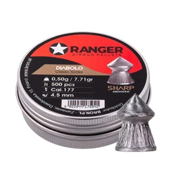 Σφαίρες αεροβόλου 4.5 mm Ranger Diabolo Professional Sharp Grooved Point - 500 τεμάχια