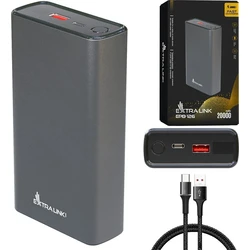 Extralink Power Bank 20000mAh 45W Power Delivery (Grey)