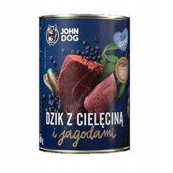 John Dog Υγρή Τροφή για Κουτάβια με Αγριογούρουνο 400gr