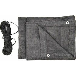 Κάλυμμα μπαλκονιού AWTools 1x5m 180 g/m² γκρι με κρίκους και UV προστασία