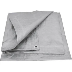 AWTools Αδιάβροχος Μουσαμάς 120 gr/m² 3x3 m Ελαφρού Τύπου Γκρι AW68064
