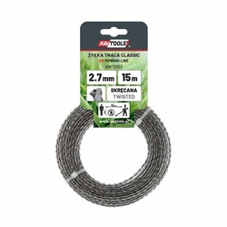 AWTools Μεσινέζα Στριφτή Μήκους 15m Πάχους 2.4mm (AW70152)