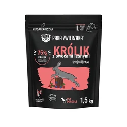 Paka Zwierzaka 1.5kg Dry Dog Food for Medium & Large Breeds - Grain-Free with Rabbit & Hare