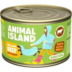 Animal Island Wet Dog Food with Beef and Carrot 410g