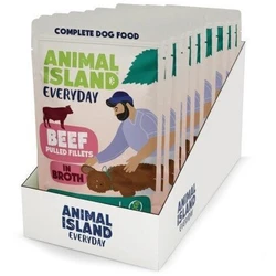 Animal Island Υγρή Τροφή Σκύλων με Βοδινό 10x150gr