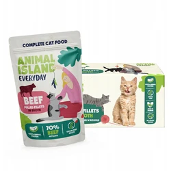 Animal Island Wet Cat Food with Beef 40 x 85 g