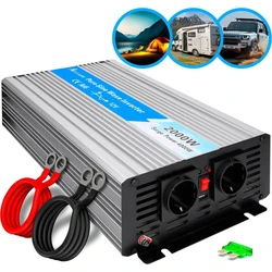 Extralink Inverter Αυτοκινήτου Καθαρού Ημιτόνου 2000W (12V DC σε 230V AC) με 1x USB