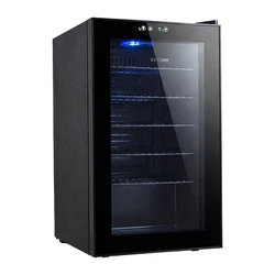 Euhomy Επαγγελματικό Ψυγείο Κρασιών 70lt BR001-89BL Μαύρο