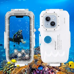 Αδιάβροχη Θήκη Κατάδυσης για iPhone 12/12 Pro/13/13 Pro/14/14 Pro/15/15 Pro/16 με Μονόδρομη Βαλβίδα Λευκή