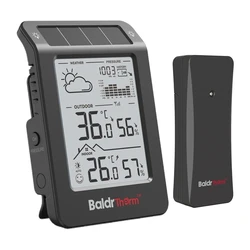 RainPoint Baldrtherm 088718 Ασύρματος Μετεωρολογικός Σταθμός Ψηφιακός Επιτραπέζιος Μαύρος
