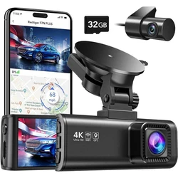 Redtiger F7NP Car DVR Set 4K with 3.8" Screen, Wi‑Fi, GPS & Rear Camera