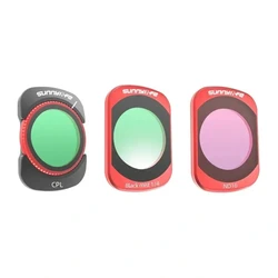 Sunnylife Pocket 4/3 Filter Set (CPL, ND16, Black Mist 1/4) for DJI Osmo Pocket 3 & 4