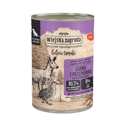Wiejska Zagroda Forest Flavours Τροφή για Σκύλους με Ελάφι και Ορτύκι 400 g