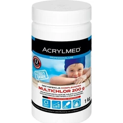 Acrylmed Multichlor 3 σε 1 Δισκία Απελευθέρωσης Χλωρίου 200 g - 1 kg