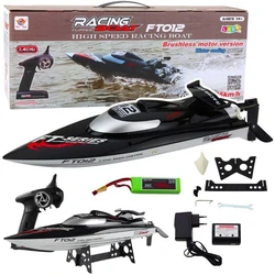 Lean Toys Motorboat Remote Control Boat Black