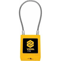 Vorel Ατσάλινο λουκέτο πέταλο με κλειδί 3.2 mm