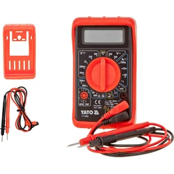 Yato YT-73080 Digital Multimeter with Buzzer - Measures AC/DC, Resistance, Capacitance, Temperature