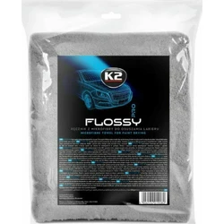 K2 Flossy Pro Πανί Μικροϊνών Στεγνώματος Αυτοκινήτου 800gsm Μπλε 90x60cm