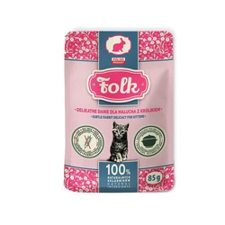 Folk Wet Food for Junior Cats Sachet with Rabbit - Grain-Free 85 g