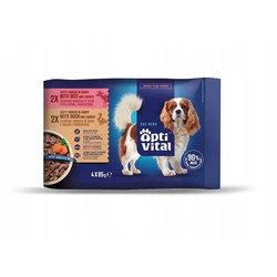 Crave Wet Dog Food Pouches with Duck and Beef 4x85g