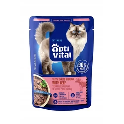 Bozita Wet Cat Food Can with Beef and Meat, 85 g